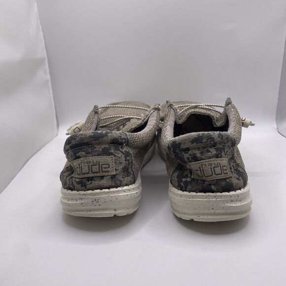 Hey Dude Wally Stretch Sand Dune Camo Shoes Men's Size 10 Loafer Beach Casual - Picture 4 of 7